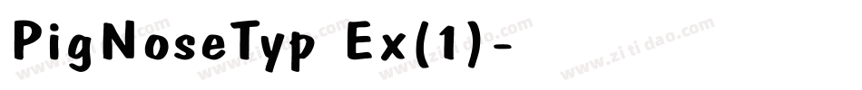 PigNoseTyp Ex(1)字体转换